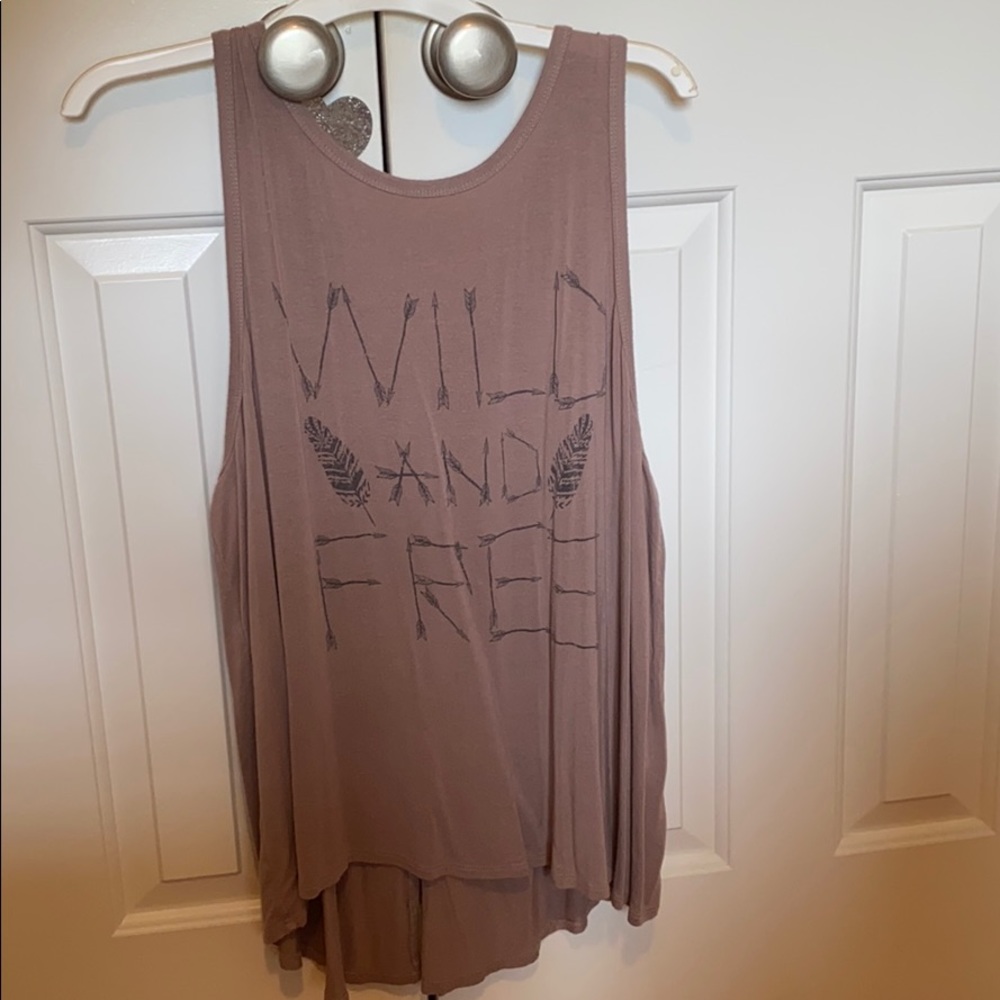 Wild and free tank top